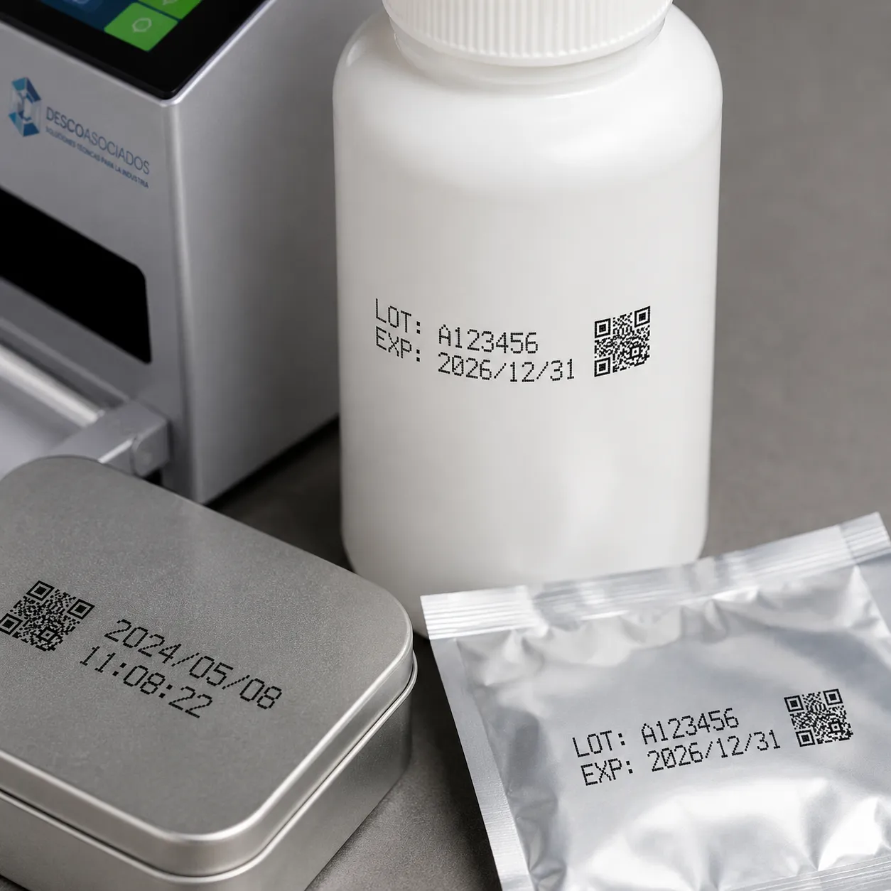MDJET ID-120 Impresora inkjet semiautomática