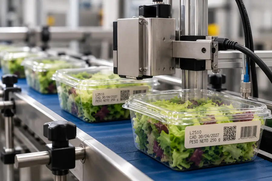 Marcaje y codificación industrial para alimentación y bebidas
