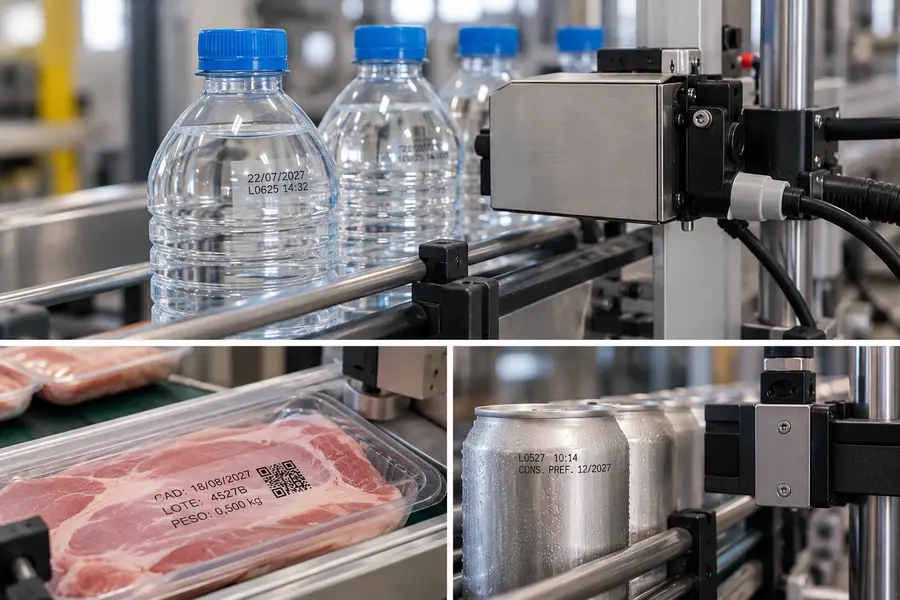 Marcaje y codificación industrial para alimentación y bebidas